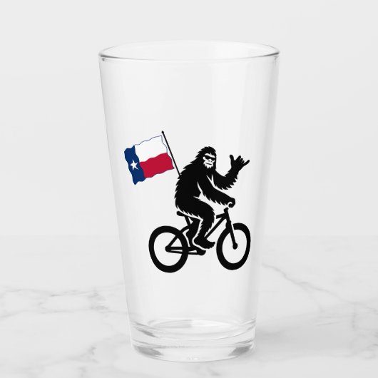 Verre Bigfoot Cyclisme Drapeau du Texas (Devant)