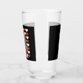 Verre Bigfoot Valentines Jour Coeurs Drôle Sasquatch Amo (Gauche)