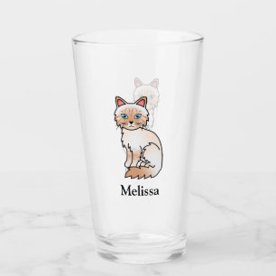 Verre Birman / Ragdoll tigré rouge pointe Chat mignon &