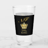 Verre Birthday King Gold Crown Royal Monogram Luxury (Dos)
