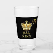 Verre Birthday King Gold Crown Royal Monogram Luxury (Devant)