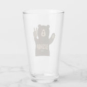 Verre Bishop Californie Ours de la Paix (Dos)