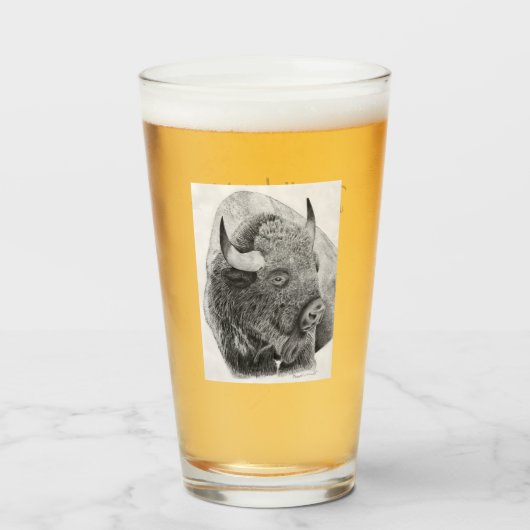 Verre Bison d'Amérique (Devant (rempli))