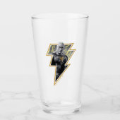 Verre Black Adam Gray and Gold Lightning Graphic (Devant)