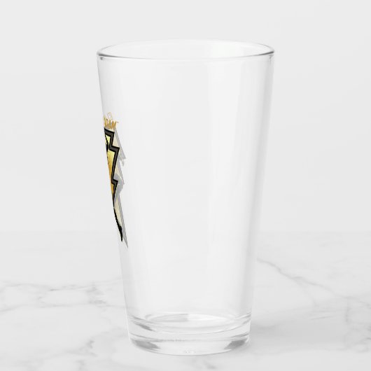 Verre Black Adam Lightning Bolt Illustration du caractèr (Gauche)