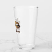 Verre Black History Peace Love Melanin Glass Cup (Gauche)