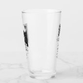 Verre BLACK WHITE enregistrer la date ajouter QR nom dat (Gauche)