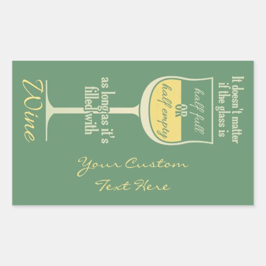 Verre blanc autocollants personnalisés (Devant)