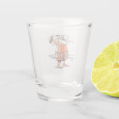 Verre blanc de Père Noël ivre (Dos)