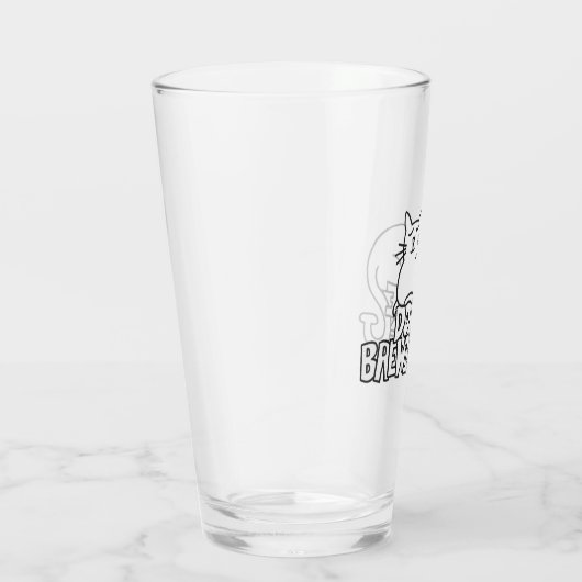 Verre blanc de pinte de chat de brassage de (Droite)