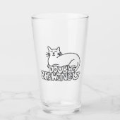 Verre blanc de pinte de chat de brassage de (Devant)