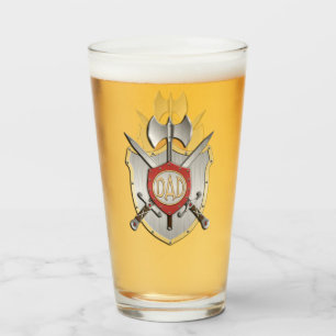 Verre Blason de bataille des chevaliers papa