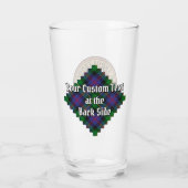 Verre Blason du clan Malcolm sur tartan (Dos)