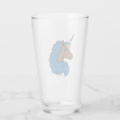 Verre Bleu Afro Unicorn (Dos)