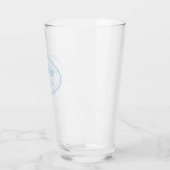 Verre Bleu clair Mariage stylisé (Gauche)