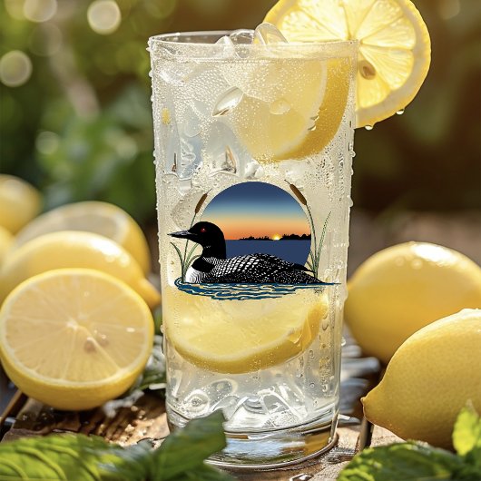 Verre Bleu couché de soleil