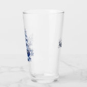 Verre Bleu et blanc Delft voilier en mer (Gauche)