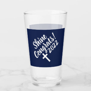 Verre Bleu foncé Félicitations Graduation Bible Verse