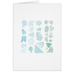 Verre bleu vert de mer