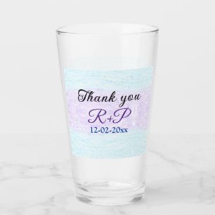 Verre Bleu violet ombre paillettes scintillement merci a
