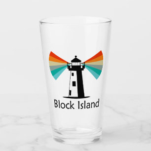 Verre Block Island Lighthouse Rainbow
