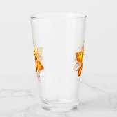 Verre Blooming Fire Rose (Gauche)