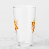 Verre Blooming Fire Rose (Droite)