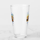 Verre Blue bow joyful Vibes ajouter nom de famille photo (Droite)