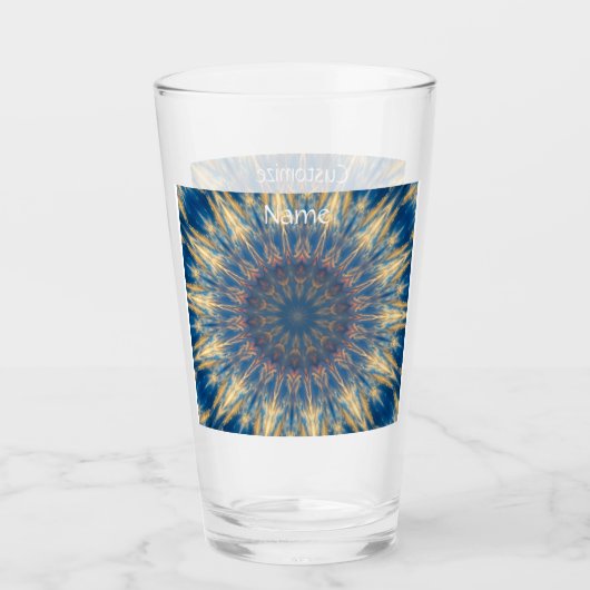 Verre Blue Chakra Kaleidoscope Thunder_Cove (Devant)