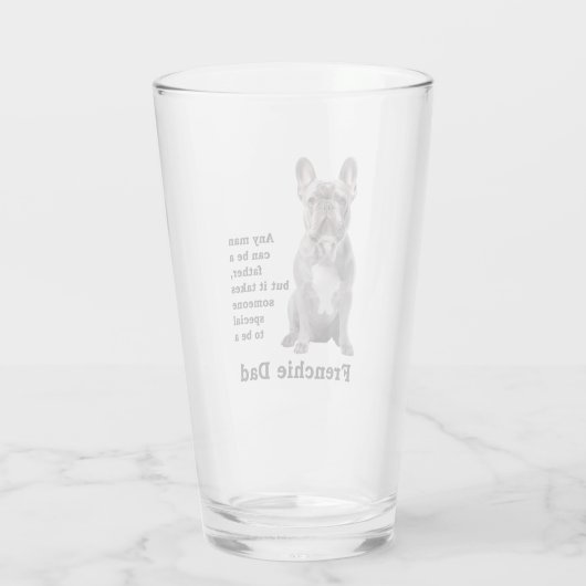 Verre Blue Frenchie Papa (Dos)