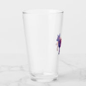 Verre Blue Heeler Chien race Silhouette Geo Purple (Droite)