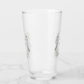 Verre Blue Heron Waterfowl Blanc Aquarelle Florale (Gauche)