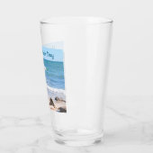 Verre Blue Ocean Shore Valentines Day Beach One Photo (Gauche)