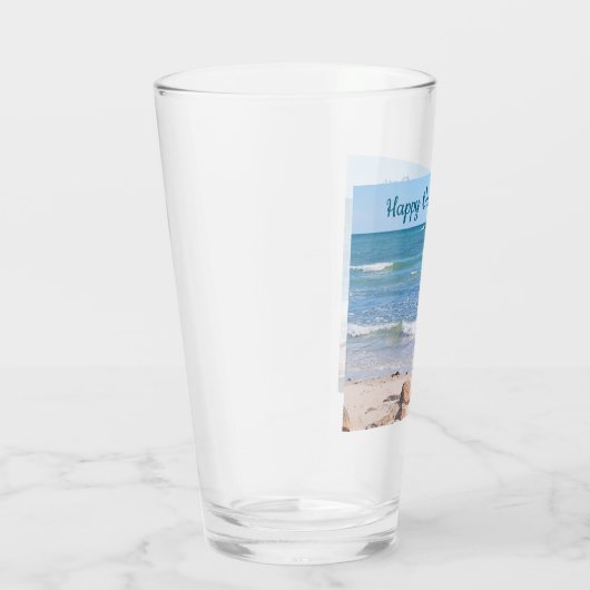 Verre Blue Ocean Shore Valentines Day Beach One Photo (Droite)