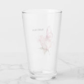 Verre Blush Pink Rose Butterfly   (Dos)