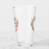 Verre Blush Romantic Rose Floral Coeur Amour (Gauche)