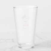 Verre Blush Toile de Jouy Wedding Glass Cup with Cherub (Dos)