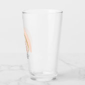 Verre Boho élégant arc-en-ciel rose et or (Gauche)