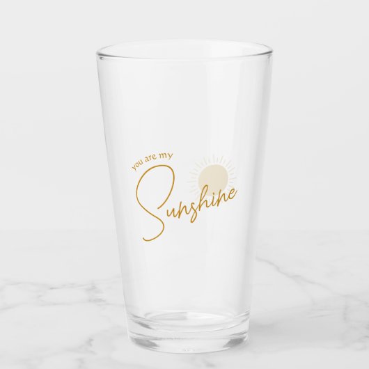 Verre Boho Minimaliste Vous Êtes Mon Soleil (Devant)