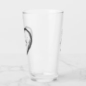 Verre Boho Pampas Grass Nom de famille Pint Glass (Gauche)