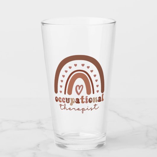 Verre Boho Rainbow OT - Cadeaux d'ergothérapeute (Devant)