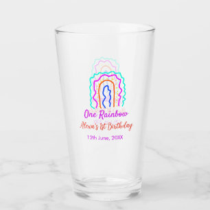 Verre Boho Rainbow un anniversaire enfants brillant rétr