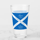 Verre Boire à manger et toast Robbie Burns Scottish Flag (Devant)