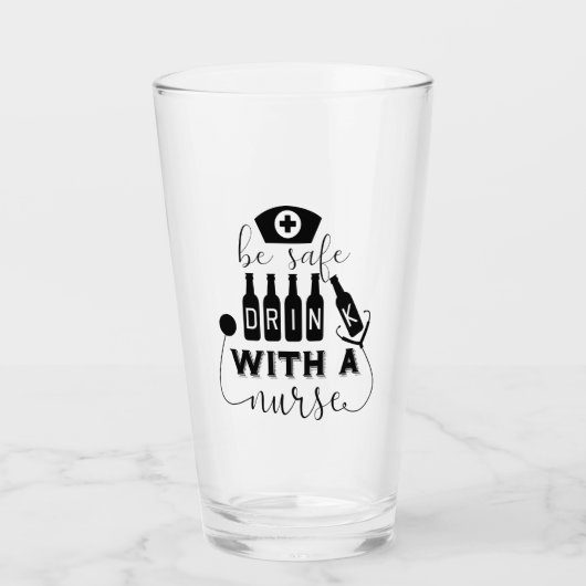 Verre Boire en toute sécurité avec une infirmière (Devant)
