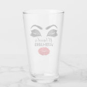 Verre Boire Maquillage d'eau Artiste Eyelash Red Kiss (Dos)