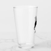 Verre Boire personnalisé par silhouette de chien de (Droite)