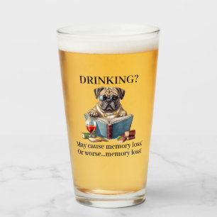 Verre Boire un Bulldog Américain peut causer des pertes