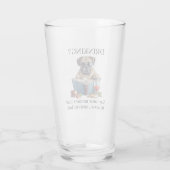 Verre Boire un Bulldog américain peut provoquer une pert (Dos)