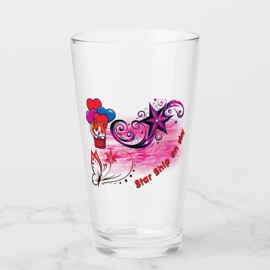 Verre Bois Star Ship (Devant)