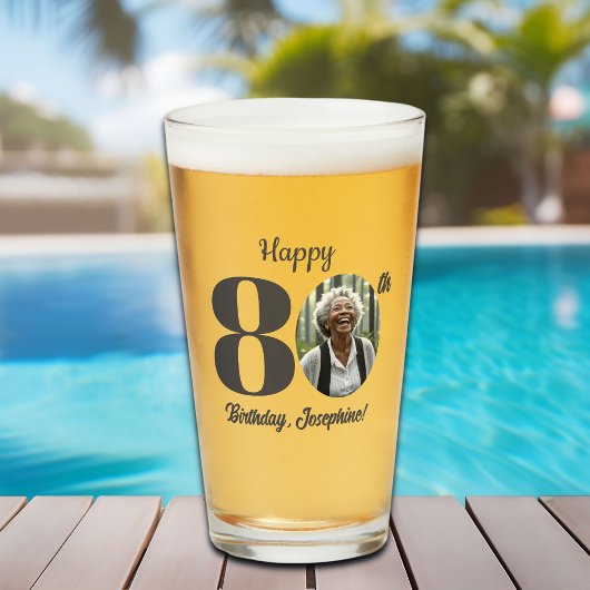 Verre Bold 80th Birthday Photo